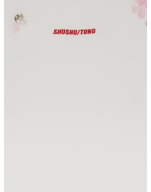 슈슈통 [해외직구] 26SS 슈슈 통 반팔 티셔츠 FSDFTO01COT001WP100 White 착용컷