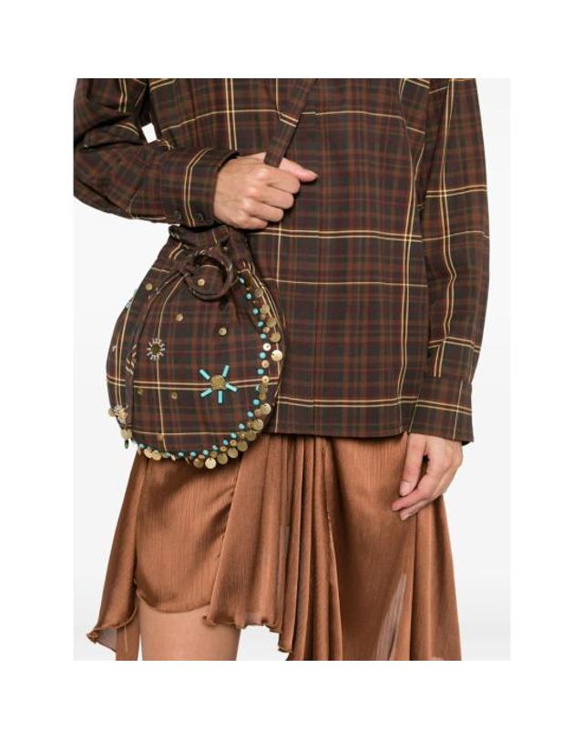 사이드레스 [해외직구] 25FW 시에드레 블라우스 WPF25TP18 ATHELIA MULTI BROWN GREEN 착용컷