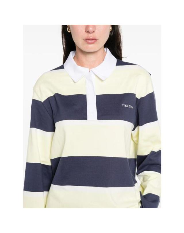 스티네고야 [해외직구] 26SS 스티네 고야 스웨터 SGT120 2457 YELNV BLUE YELLOW 착용컷