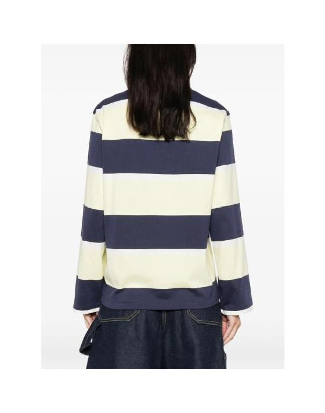 스티네고야 [해외직구] 26SS 스티네 고야 스웨터 SGT120 2457 YELNV BLUE YELLOW 착용컷