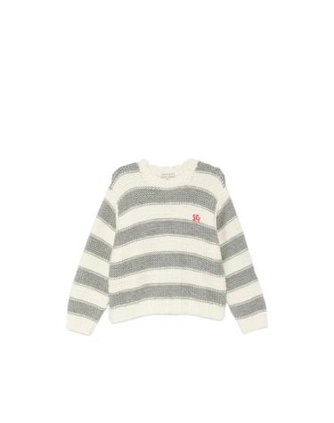 [해외직구] 26FW 스티네 고야 스웨터 SGK072 2497S GREY WHITE GREY
