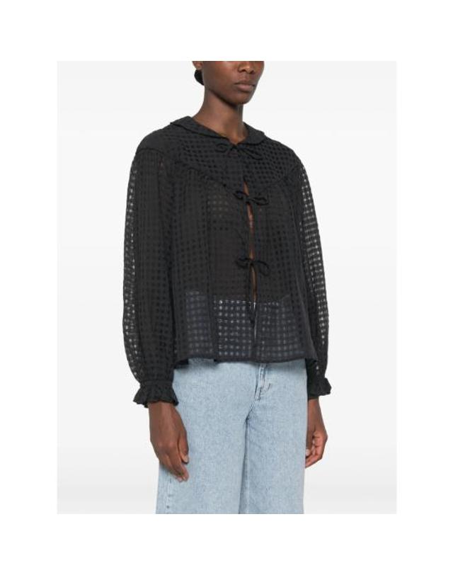 스티네고야 [해외직구] 26FW 스티네 고야 블라우스 SGT223 2069 CHEOR BLACK 착용컷