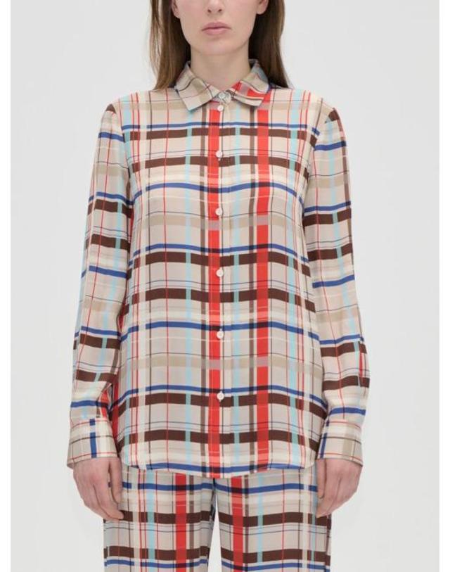 스티네고야 [해외직구] 26FW 스티네 고야 셔츠 SGAW26T3022263SCARLET GRID Multicolor 착용컷
