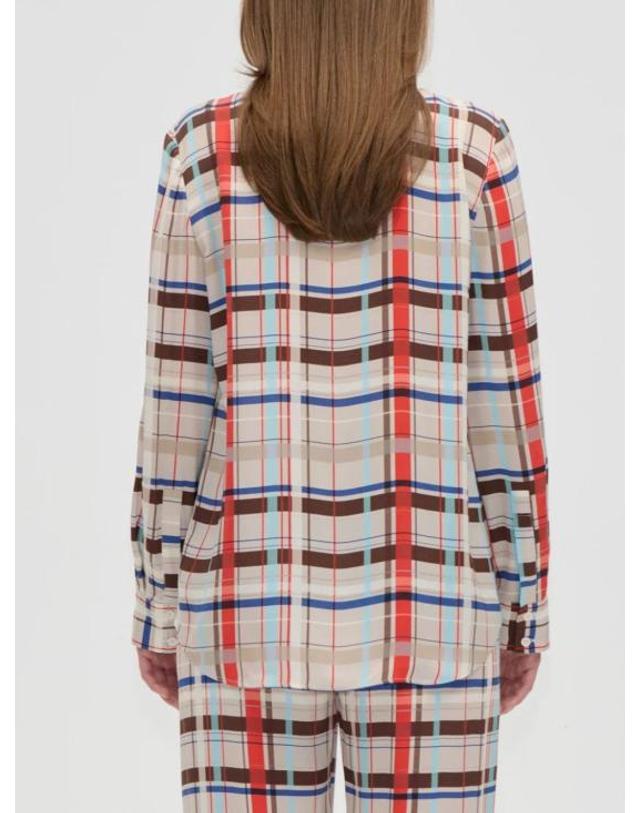 스티네고야 [해외직구] 26FW 스티네 고야 셔츠 SGAW26T3022263SCARLET GRID Multicolor 착용컷