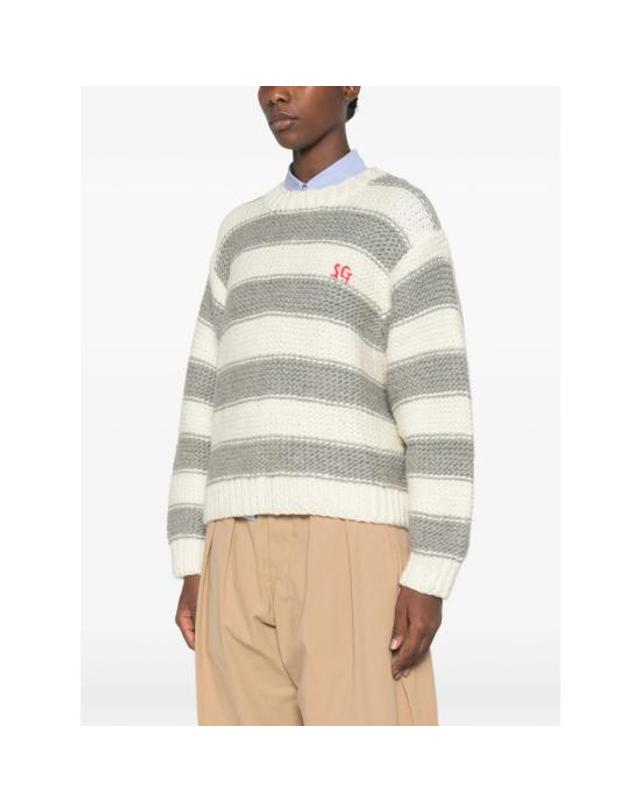 스티네고야 [해외직구] 26FW 스티네 고야 스웨터 SGK072 2497S GREY WHITE GREY 착용컷
