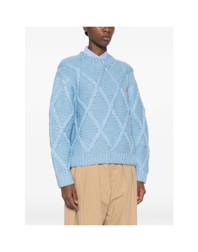 스티네고야 [해외직구] 26FW 스티네 고야 스웨터 SGK072 2497 SKBLU BLUE 착용컷