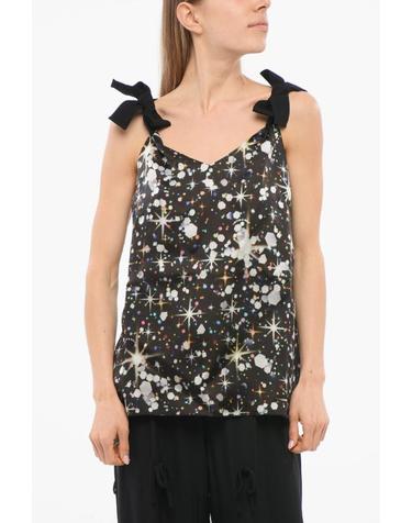 [해외직구] 빅터앤롤프 민소매 티셔츠 TT026 23 99322 Nero Multicolor