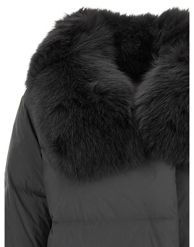 이브 살로몬 [해외직구] 26FW 이브살로몬 트렌치 코트 27W27WFM01790U06WA9156 Black 착용컷