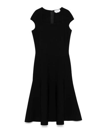 알렉산더맥퀸 [해외직구] 25SS 알렉산더 맥퀸 미디 스커트 829730Q1BDC1000 Black