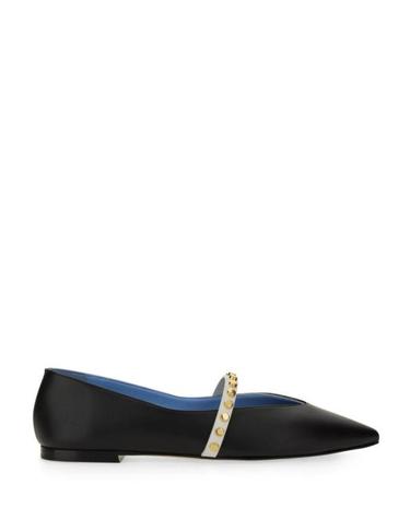 [해외직구] 25FW 알렉산더 맥퀸 플랫 슈즈 838131 WIAEW1386 Black