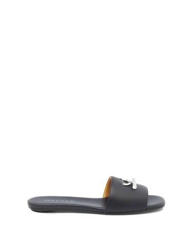 [해외직구] 25SS 알렉산더 맥퀸 뮬 슬리퍼 817471 WIACT1064 Black
