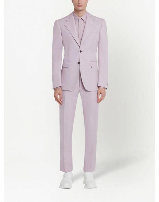 알렉산더맥퀸 [해외직구] 23SS 알렉산더 맥퀸 수트 자켓 721826QUU135220 PALE LILAC 착용컷