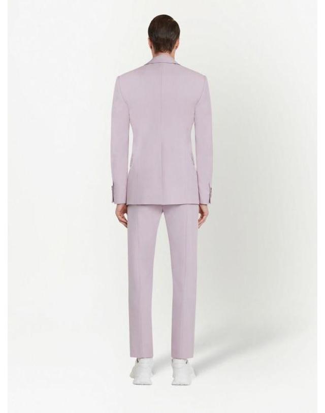 알렉산더맥퀸 [해외직구] 23SS 알렉산더 맥퀸 수트 자켓 721826QUU135220 PALE LILAC 착용컷
