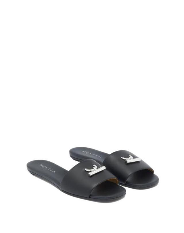 알렉산더맥퀸 [해외직구] 25SS 알렉산더 맥퀸 뮬 슬리퍼 817471 WIACT1064 Black 착용컷