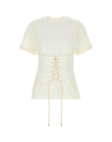[해외직구] 26SS 알렉산더 맥퀸 반팔 티셔츠 863552QLAEZ 9007 WHITE