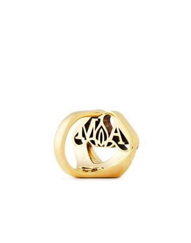 [해외직구] 25SS 알렉산더 맥퀸 반지 780992J160K8500 GOLD