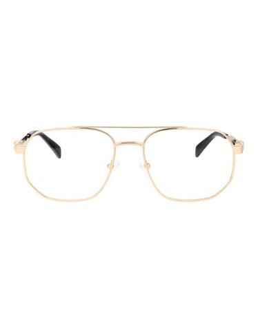 [해외직구] 25SS 알렉산더 맥퀸 안경 AM0459O 002 GOLD TRANSPARENT
