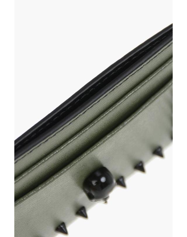 알렉산더맥퀸 [해외직구] 알렉산더 맥퀸 명함지갑 632038 DYTC5 2526 30 Green 착용컷