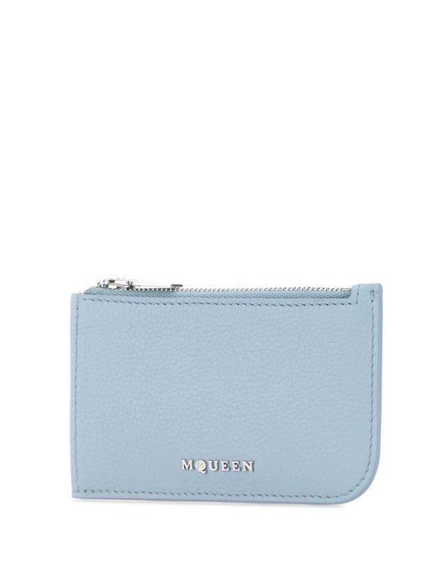 알렉산더맥퀸 [해외직구] 25SS 알렉산더 맥퀸 남성지갑 8135461VDCC 4900 LIGHT BLUE 착용컷