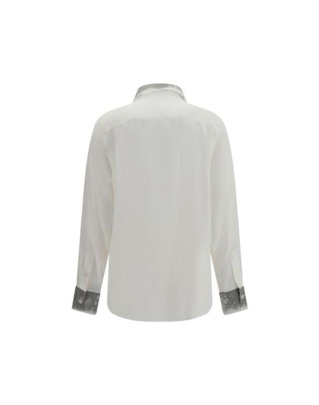 알렉산더맥퀸 [해외직구] 26FW 알렉산더 맥퀸 셔츠 ALA004VPQBADT9007BB WHITE 착용컷