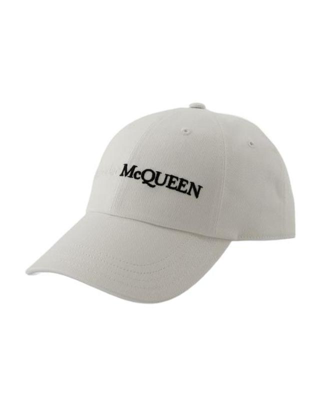 알렉산더맥퀸 [해외직구] 24SS 알렉산더 맥퀸 볼캡 CONFIG AMQ021302 WHITE 착용컷