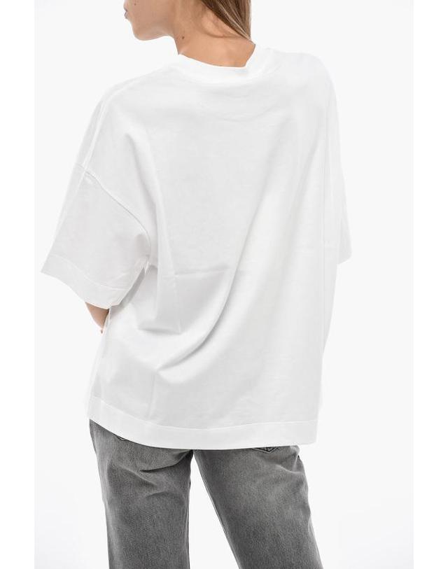 알렉산더맥퀸 [해외직구] 알렉산더 맥퀸 반팔 티셔츠 769754QZAKH0900 White 착용컷