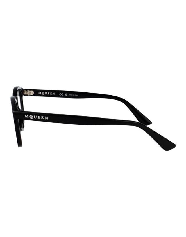 알렉산더맥퀸 [해외직구] 25SS 알렉산더 맥퀸 안경 AM0514O 001 BLACK TRANSPARENT 착용컷