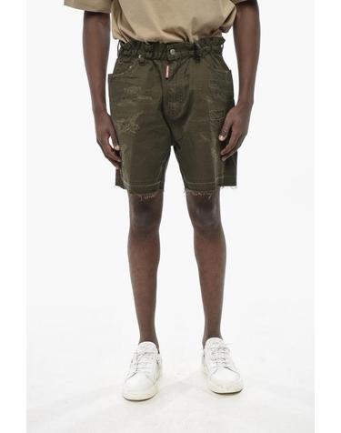 [해외직구] 디스퀘어드2 숏팬츠 S74MU0886 S41794 697 Military Green