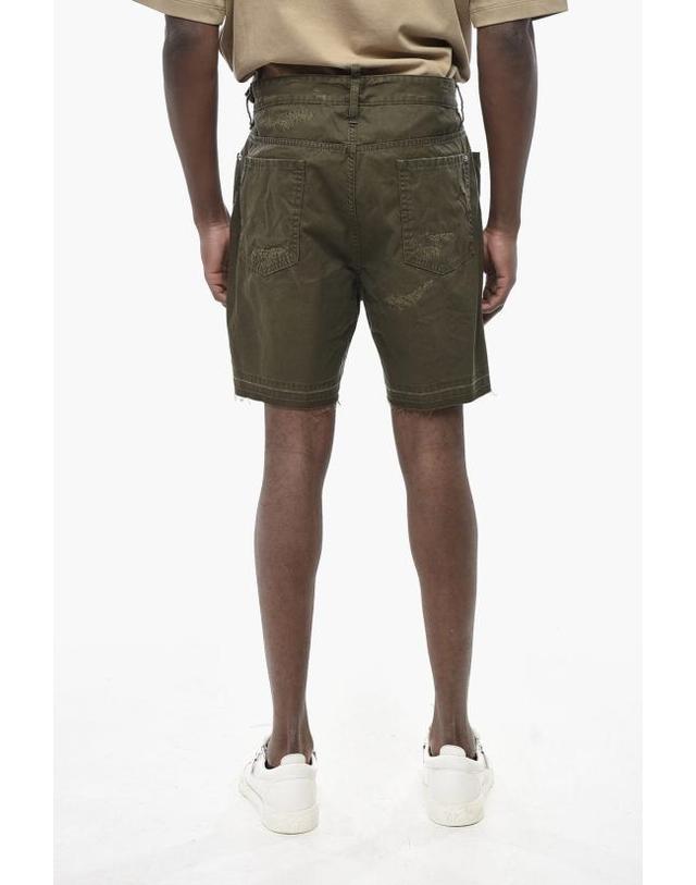 디스퀘어드2 [해외직구] 디스퀘어드2 숏팬츠 S74MU0886 S41794 697 Military Green 착용컷