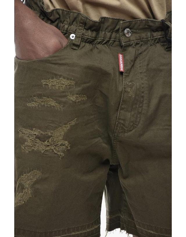 디스퀘어드2 [해외직구] 디스퀘어드2 숏팬츠 S74MU0886 S41794 697 Military Green 착용컷