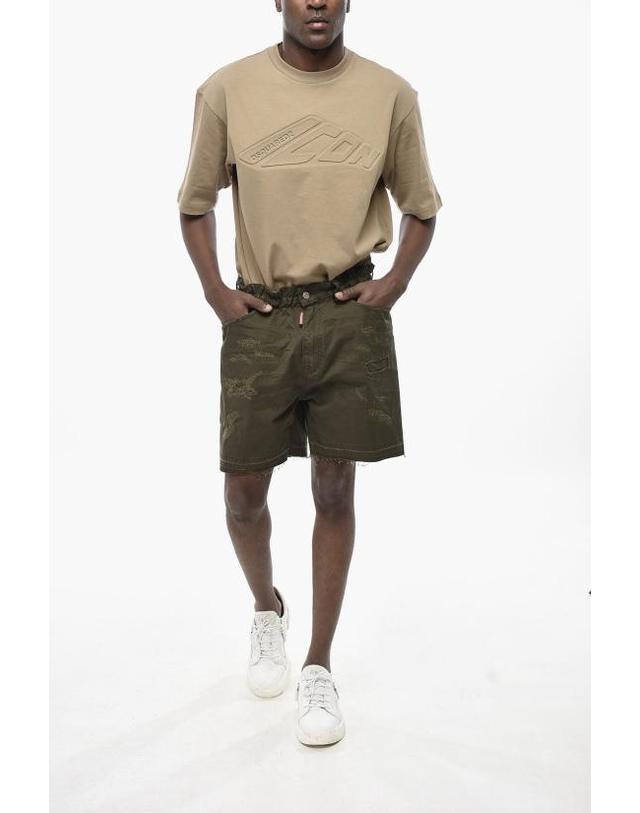 디스퀘어드2 [해외직구] 디스퀘어드2 숏팬츠 S74MU0886 S41794 697 Military Green 착용컷