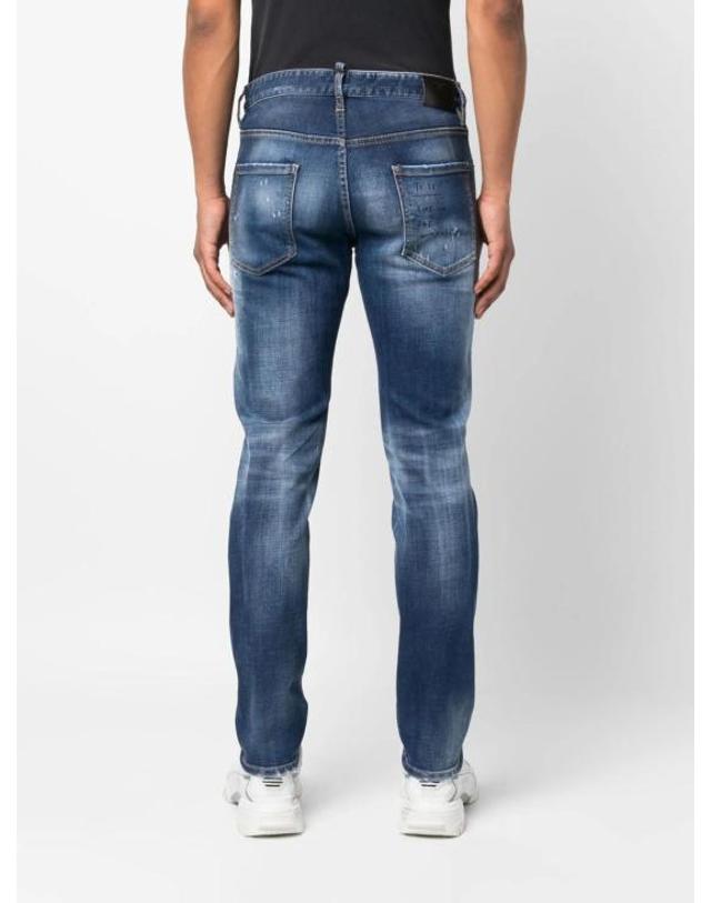 디스퀘어드2 [해외직구] 23SS 디스퀘어드2 스트레이트 팬츠 S74LB1257S30664 470 JEANS 착용컷