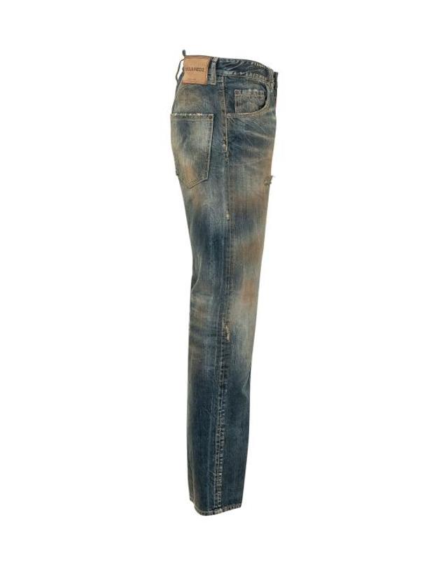 디스퀘어드2 [해외직구] 26FW 디스퀘어드2 데님 팬츠 S74LB1997D30011 470 NAVY BLUE 착용컷