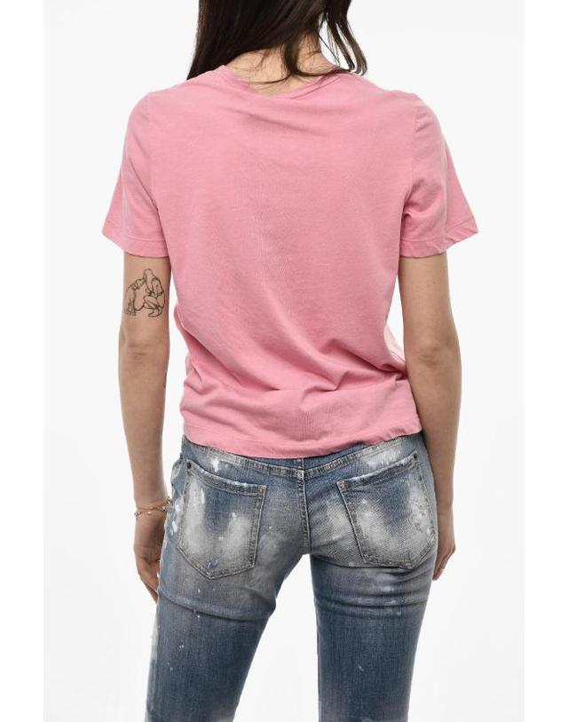 디스퀘어드2 [해외직구] 디스퀘어드2 반팔 티셔츠 S75GD0395 S24318 243 Pink 착용컷