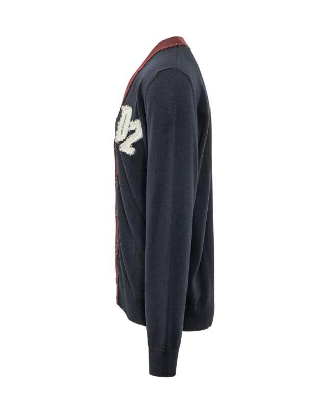 디스퀘어드2 [해외직구] 26FW 디스퀘어드2 가디건 S74HA1642D13235 961 NAVY BLUE 착용컷