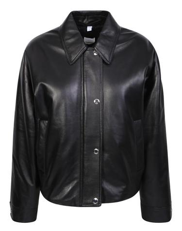 [해외직구] 23SS 버버리 가죽 자켓 8059653 Black