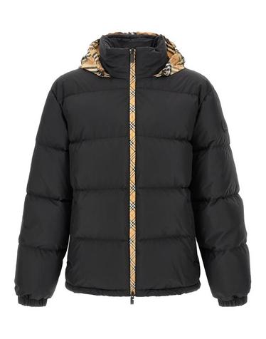 [해외직구] 26FW 버버리 체크 테이프 스노우든 푸퍼 자켓 8110196BLACK Black