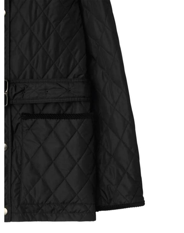 버버리 [해외직구] 26FW 버버리 칠턴 퀼팅 자켓 8110378 A1189 BLACK 착용컷