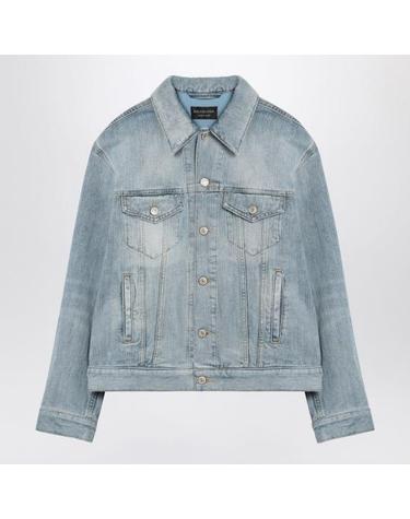 [해외직구] 25SS 발렌시아가 데님 자켓 814038TRW59 Light blue
