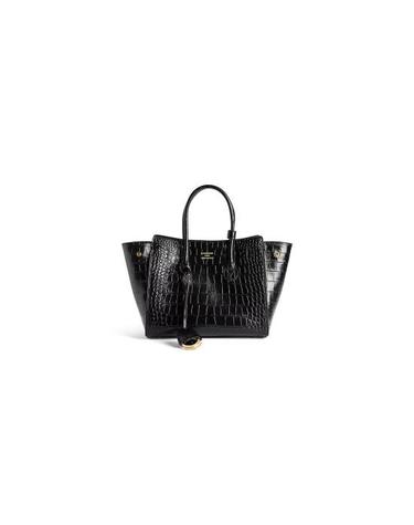 [해외직구] 25FW 발렌시아가 HAMPTON 햄튼 미니 캐리올백 8133622AB051000 Black