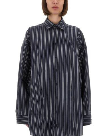 [해외직구] 25FW 발렌시아가 긴팔 셔츠 838783 TSM148209 BLUE