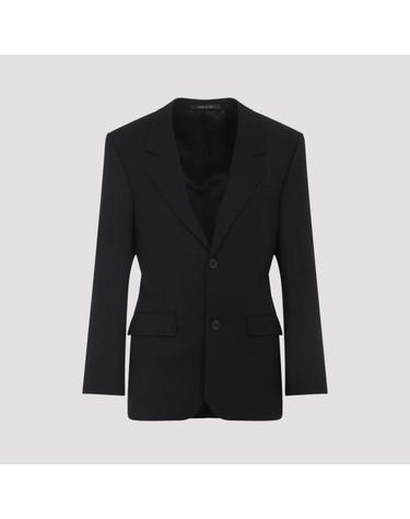[해외직구] 25FW 발렌시아가 스탠다드 테일러드 자켓 850772 TPT07 1038 NEW BLACK