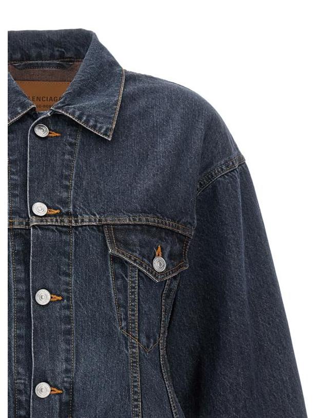 발렌시아가 [해외직구] 24SS 발렌시아가 데님 자켓 773776TOW584673 Blue 착용컷