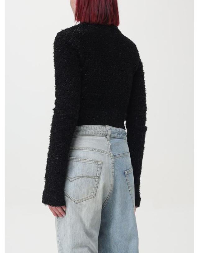 발렌시아가 [해외직구] 25FW 발렌시아가 트위드 크롭 가디건 793604T3328 1000 Black 착용컷