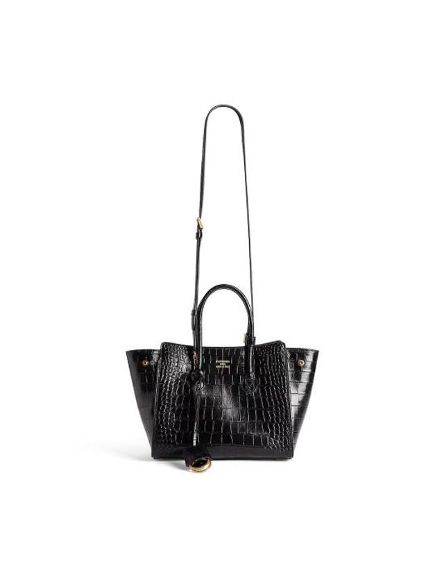 발렌시아가 [해외직구] 25FW 발렌시아가 HAMPTON 햄튼 미니 캐리올백 8133622AB051000 Black 착용컷
