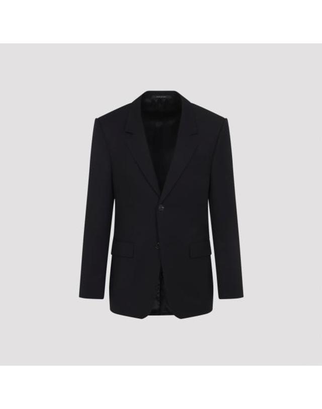 발렌시아가 [해외직구] 25FW 발렌시아가 스탠다드 테일러드 싱글 자켓 850759 TPT07 1038 NEW BLACK 착용컷
