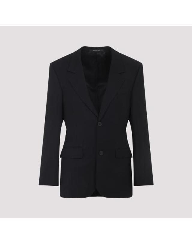 발렌시아가 [해외직구] 25FW 발렌시아가 스탠다드 테일러드 자켓 850772 TPT07 1038 NEW BLACK 착용컷