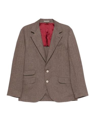 [해외직구] 26SS 브루넬로 쿠치넬리 리넨 디컨스트럭티드 재킷 MB4307BWD C089 BROWN