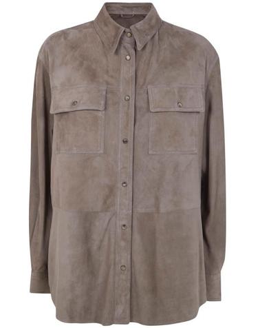 [해외직구] 26SS 브루넬로 쿠치넬리 셔츠 MPCAL7436 C8850 SUEDE
