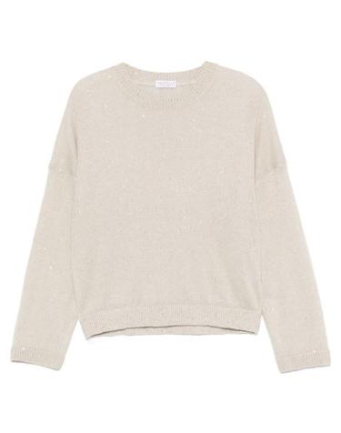 [해외직구] 26SS 브루넬로 쿠치넬리 스웨터 M10550210C9732 White